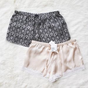 NWT H&M Lounge Shorts Set Satin Shorts Set XS